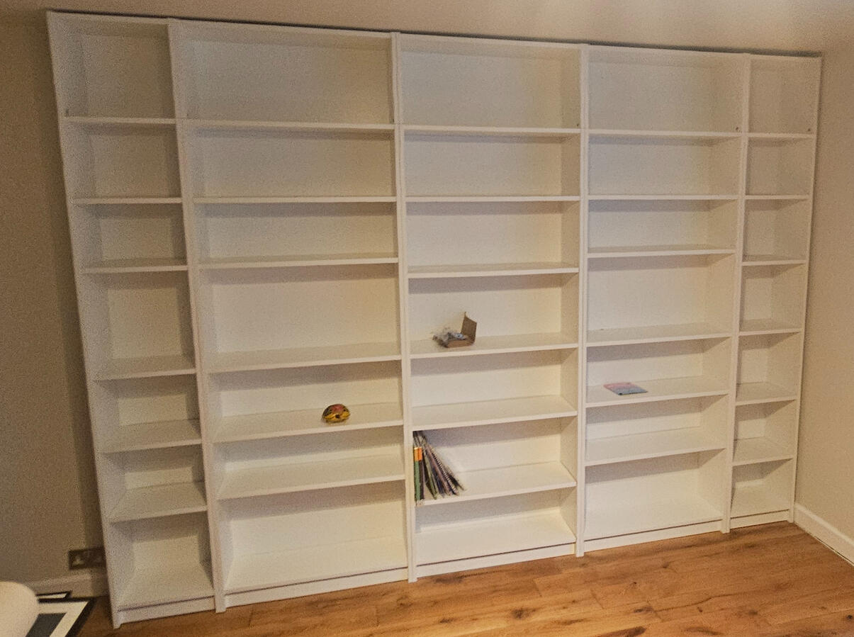 Build and secure Billy Bookcase